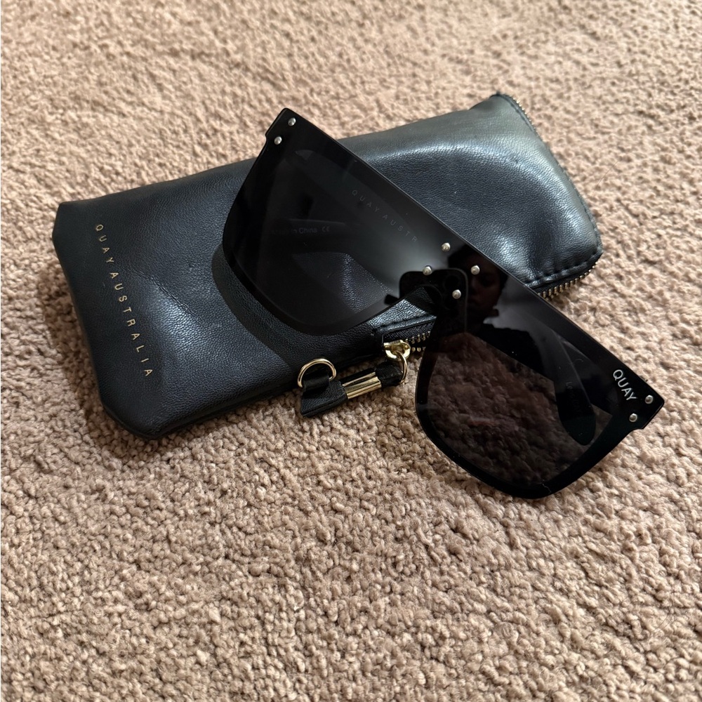 Quay Australia Bold Black Sunglasses